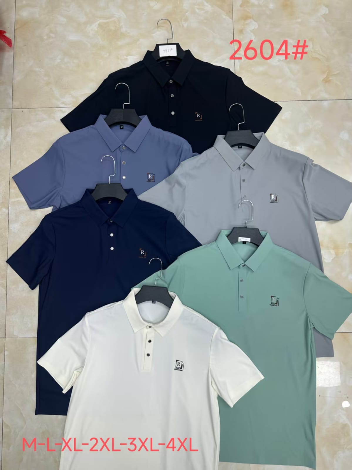 Men's Premium Badge Logo Polo T-Shirt | 6 Colours | M–2XL