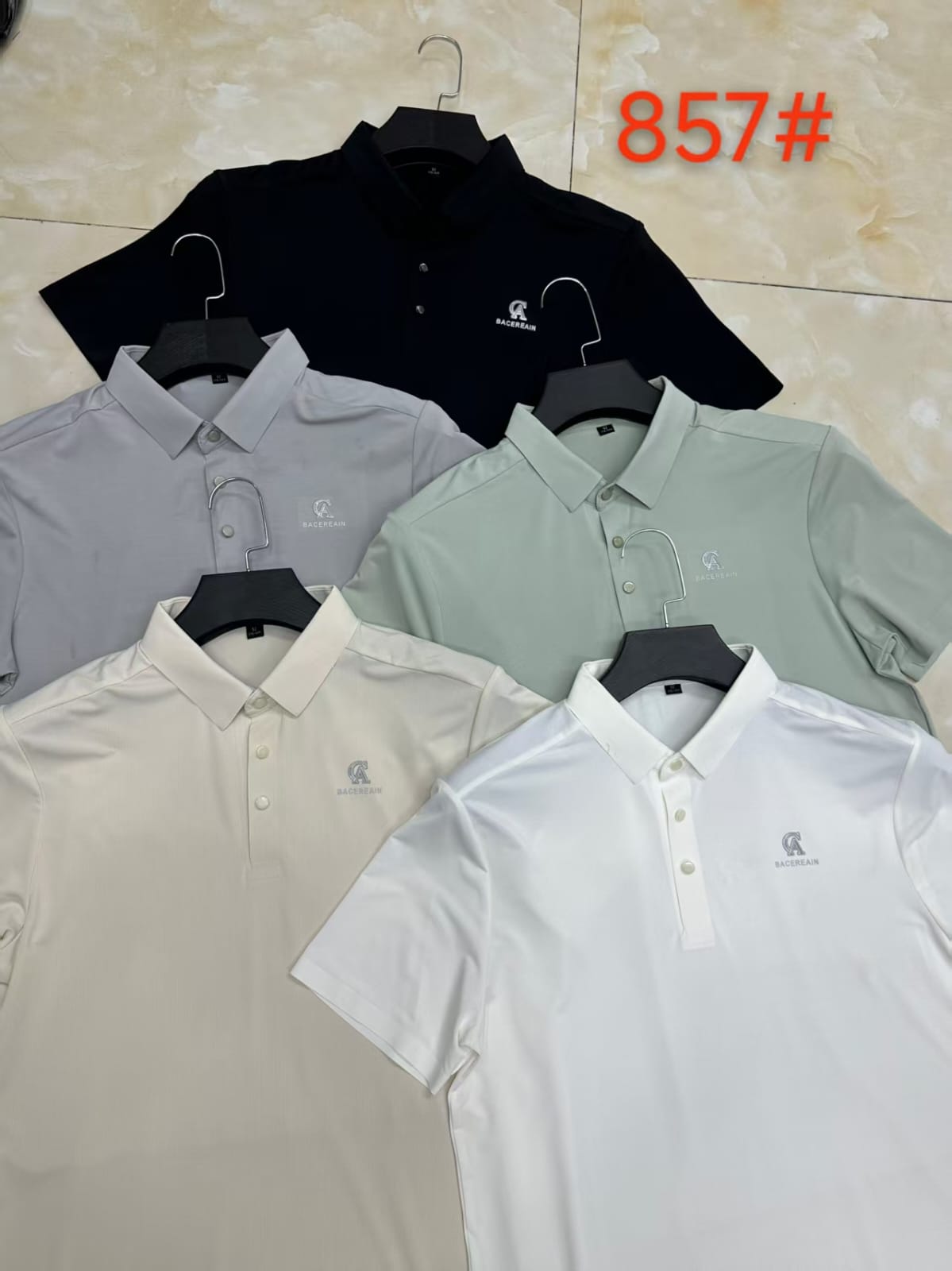 Men's Premium CA-Logo Smooth Polo T-Shirt | 5 Colours | Style 857
