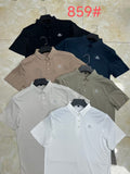 Men's Ultra-Smooth V-Logo Sport Polo T-Shirt | 6 Colours | Style 859