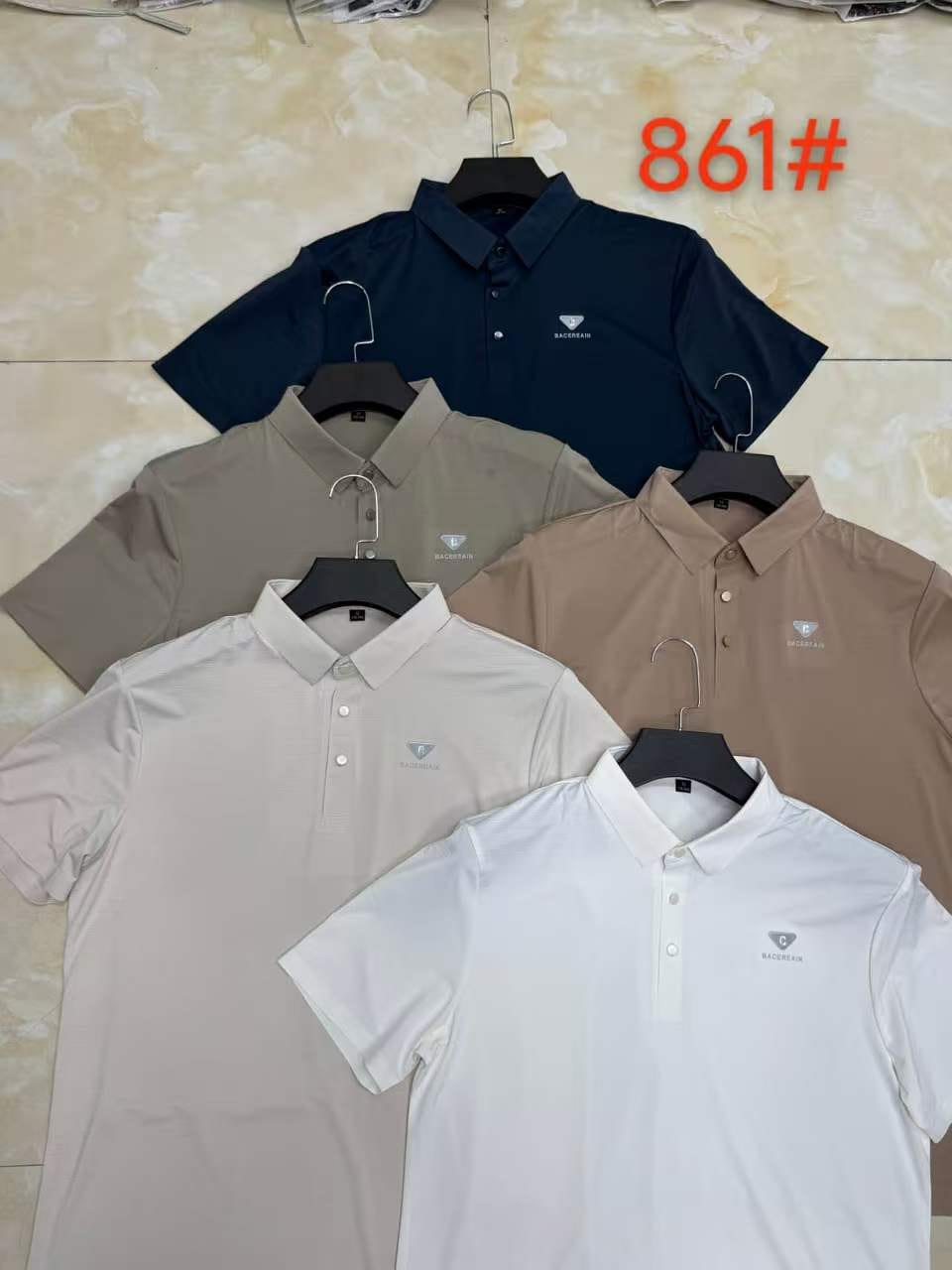 Men's Premium Shield Logo Ultra-Smooth Polo T-Shirt | 5 Colours | Style 861