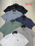 Men's Premium Crest Logo Smooth Polo T-Shirt | 6 Colours | Style 862