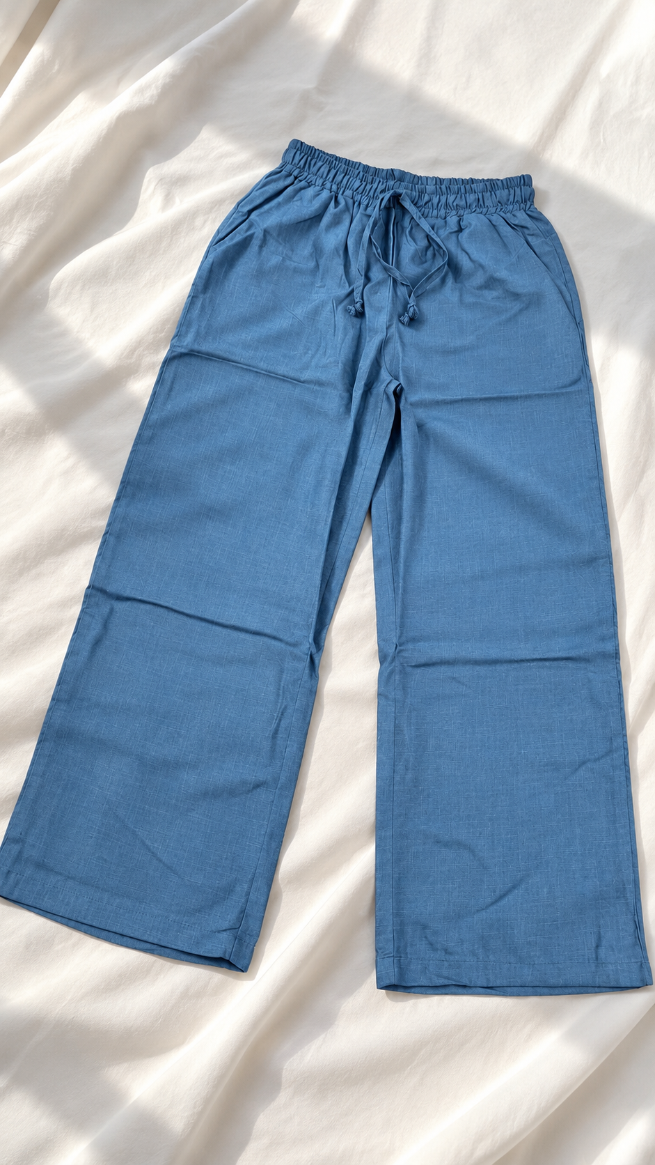 Wide-Leg Palazzo Pants with Elastic Drawstring Waist | Miss Kapachi