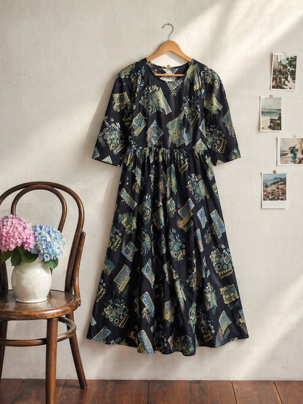 Rayon Foil Print Anarkali Maxi Dress for Women | Sizes L XL 2XL | Miss Kapachi