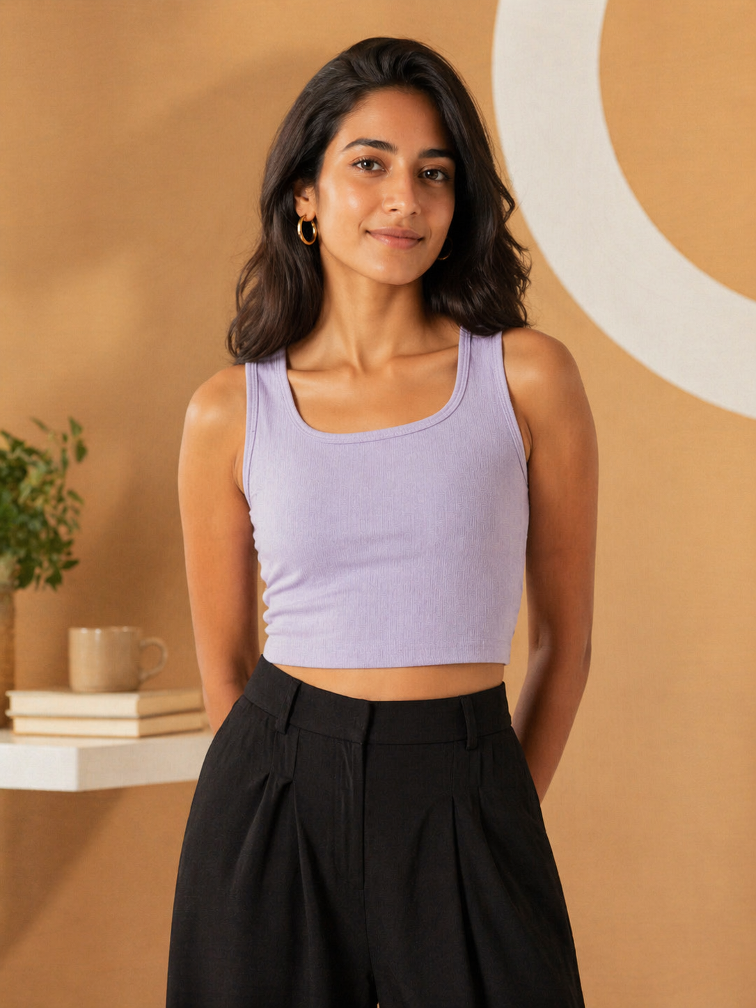 Square Neck Crop Top | Brazil Knit | Free Size | Miss Kapachi