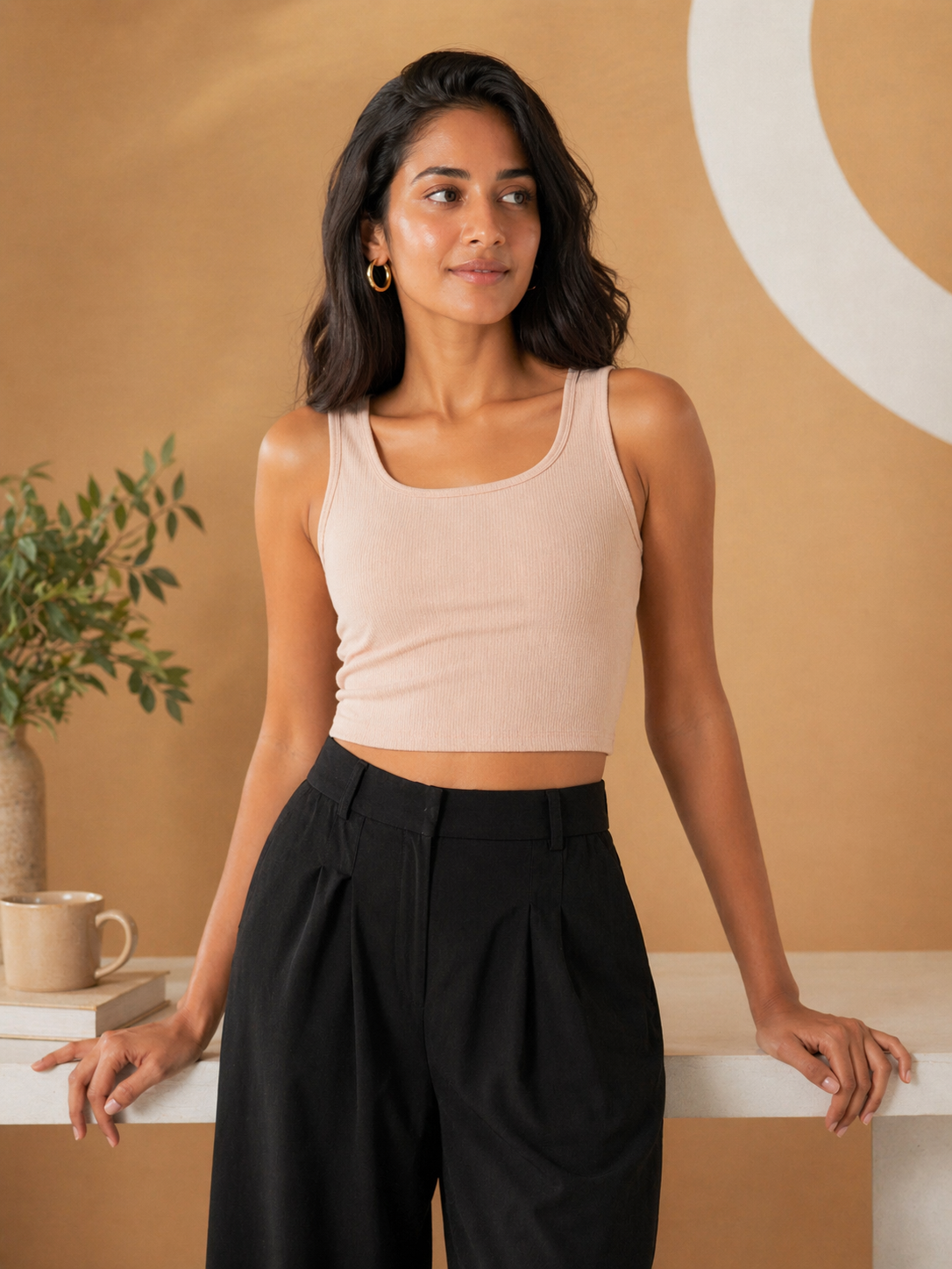 Square Neck Crop Top | Brazil Knit | Free Size | Miss Kapachi