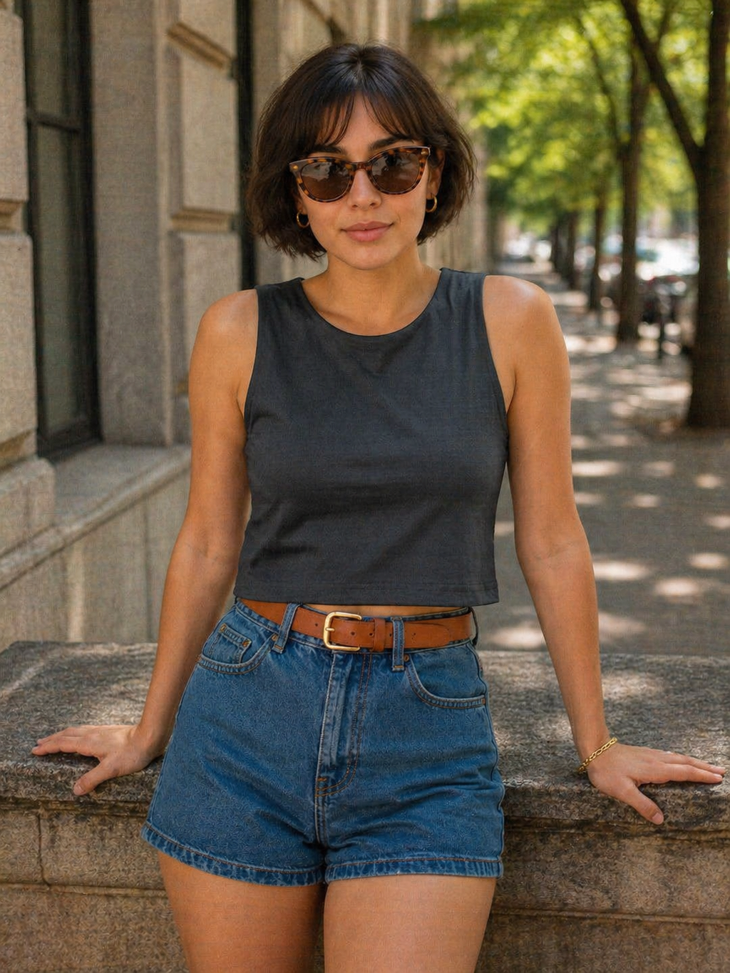 Sleeveless Crop Top | Berlin Knit | Free Size | 939-MS