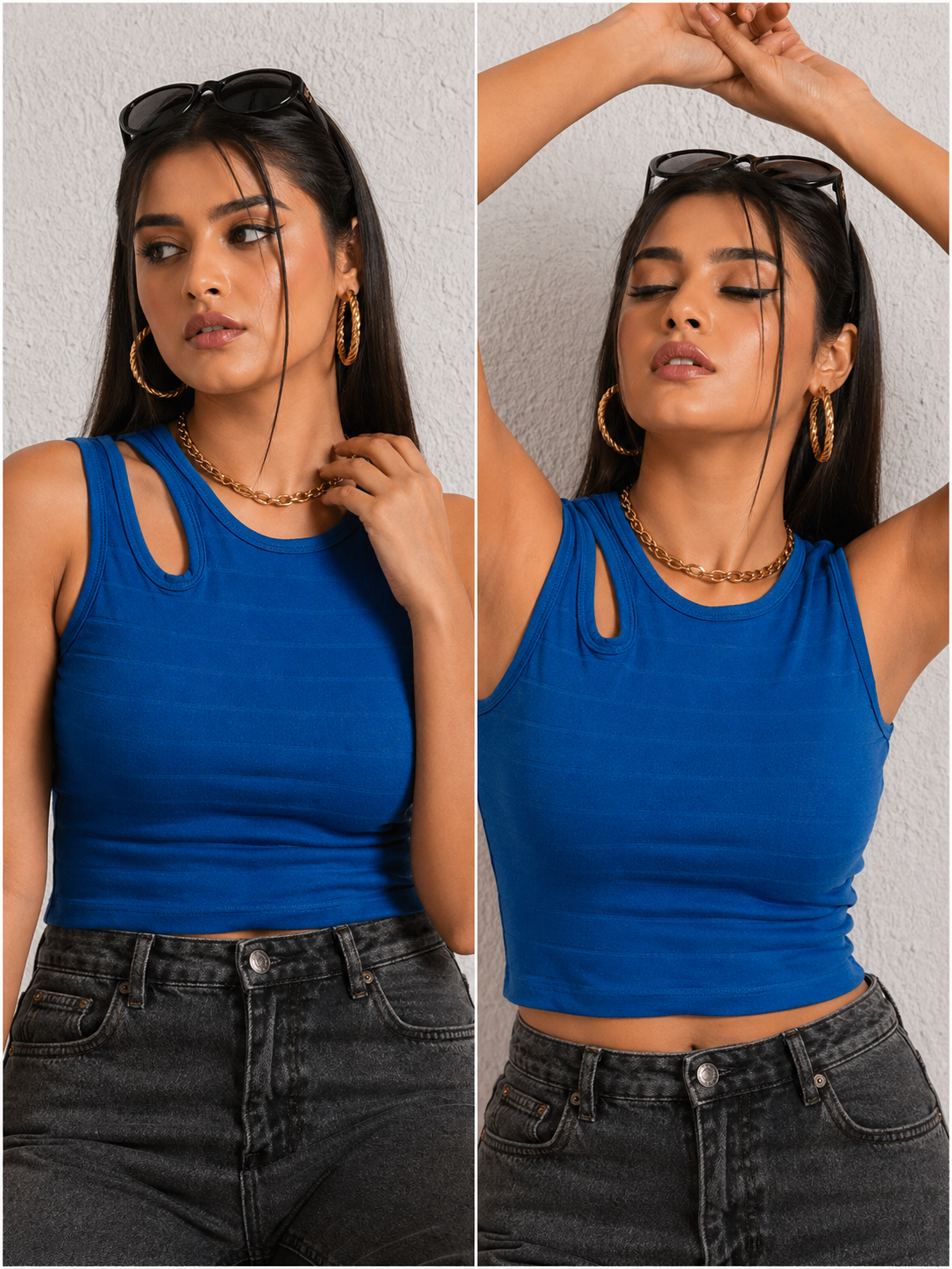 Cut-Out Crop Top | Valentino Knit | Free Size | 935-MS