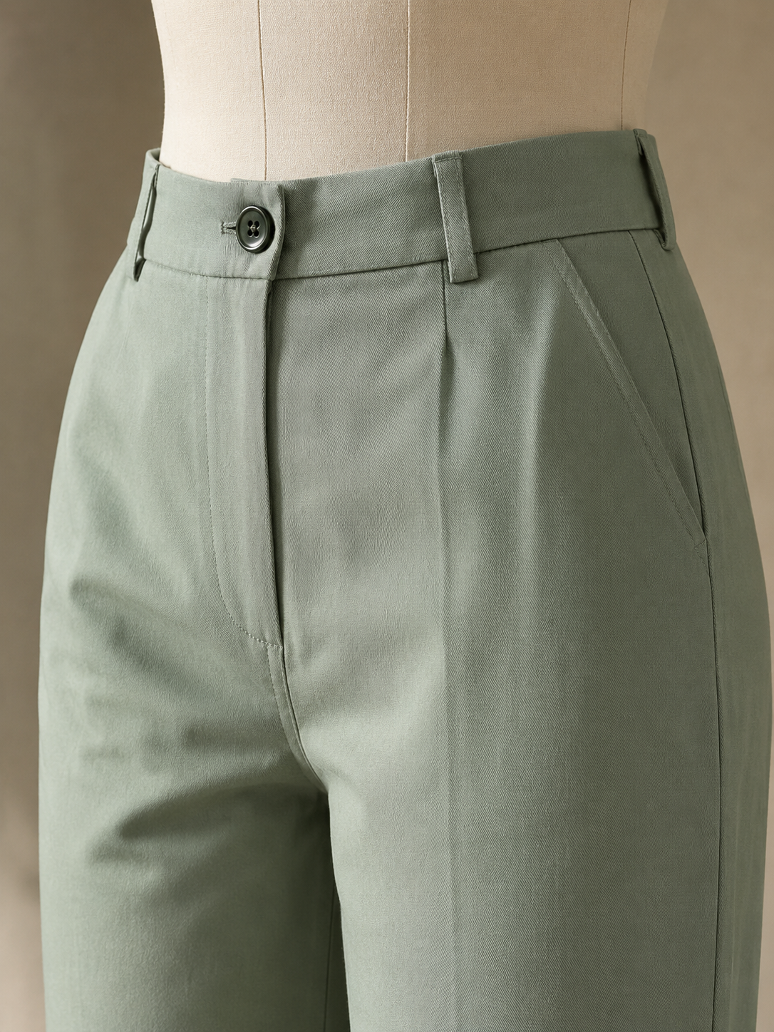 Women's High-Waist Straight-Leg Tailored Trousers | Miss Kapachi