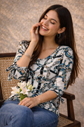 Floral Print Top | Imported Modal | Sizes L-XL-XXL | Miss Kapachi