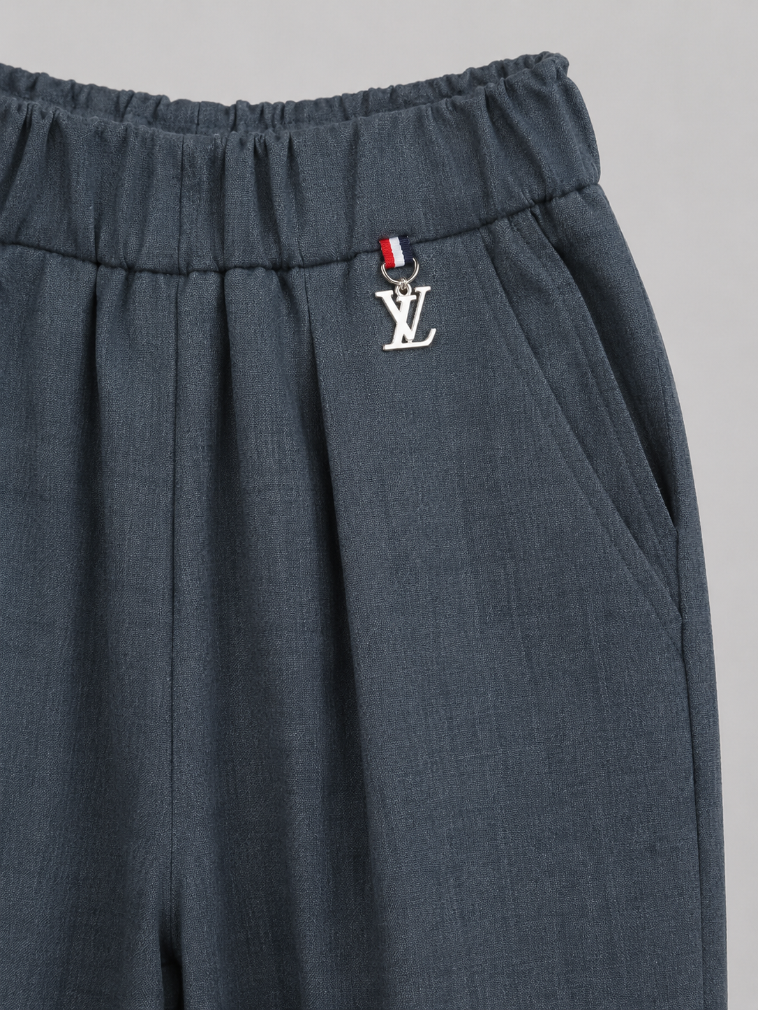 Pleated Wide-Leg Trousers for Women | Elasticated Waist Pants with Pockets | Miss Kapachi