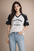 Women's Varsity Raglan T-Shirt | California 1982 Graphic Print