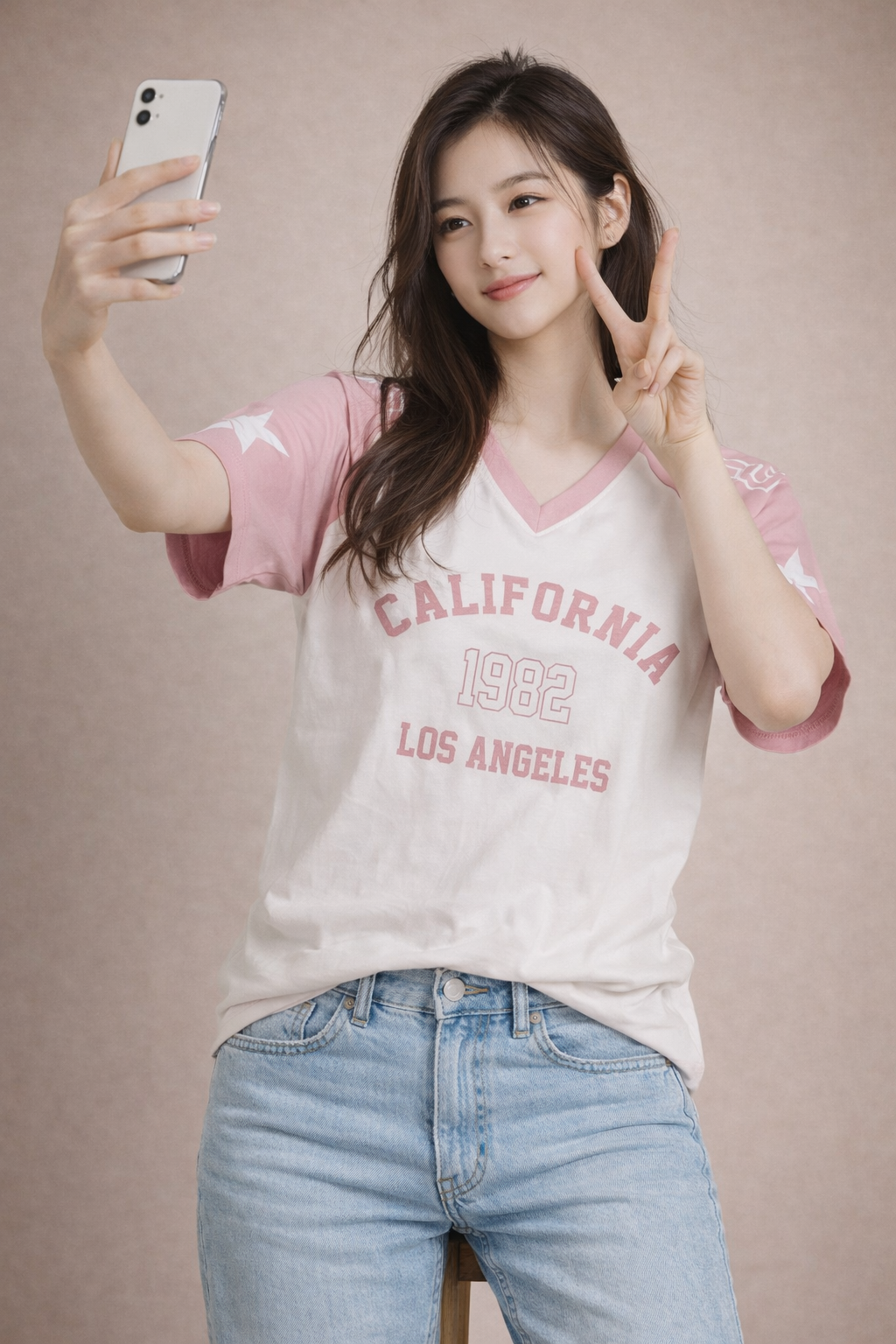 Women's Varsity Raglan T-Shirt | California 1982 Graphic Print
