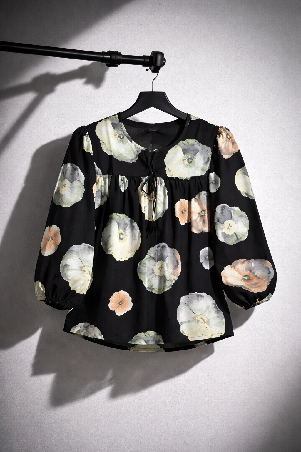 Watercolour Floral Blouson Top | Kapachi