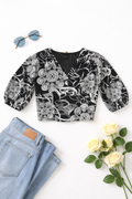 Brushstroke Floral Sweetheart Cami Top | Strappy Sleeveless Women's Top | Miss Kapachi