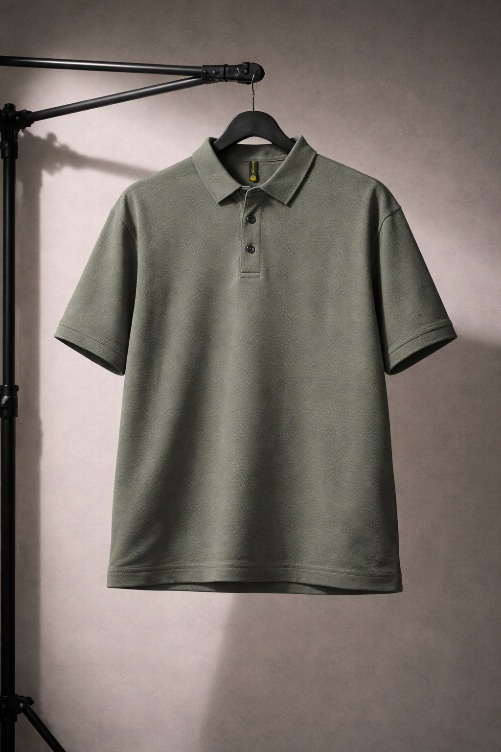 Men's Premium Jacquard Polo T-Shirt | Solid | Contrast Buttons | Lemon8