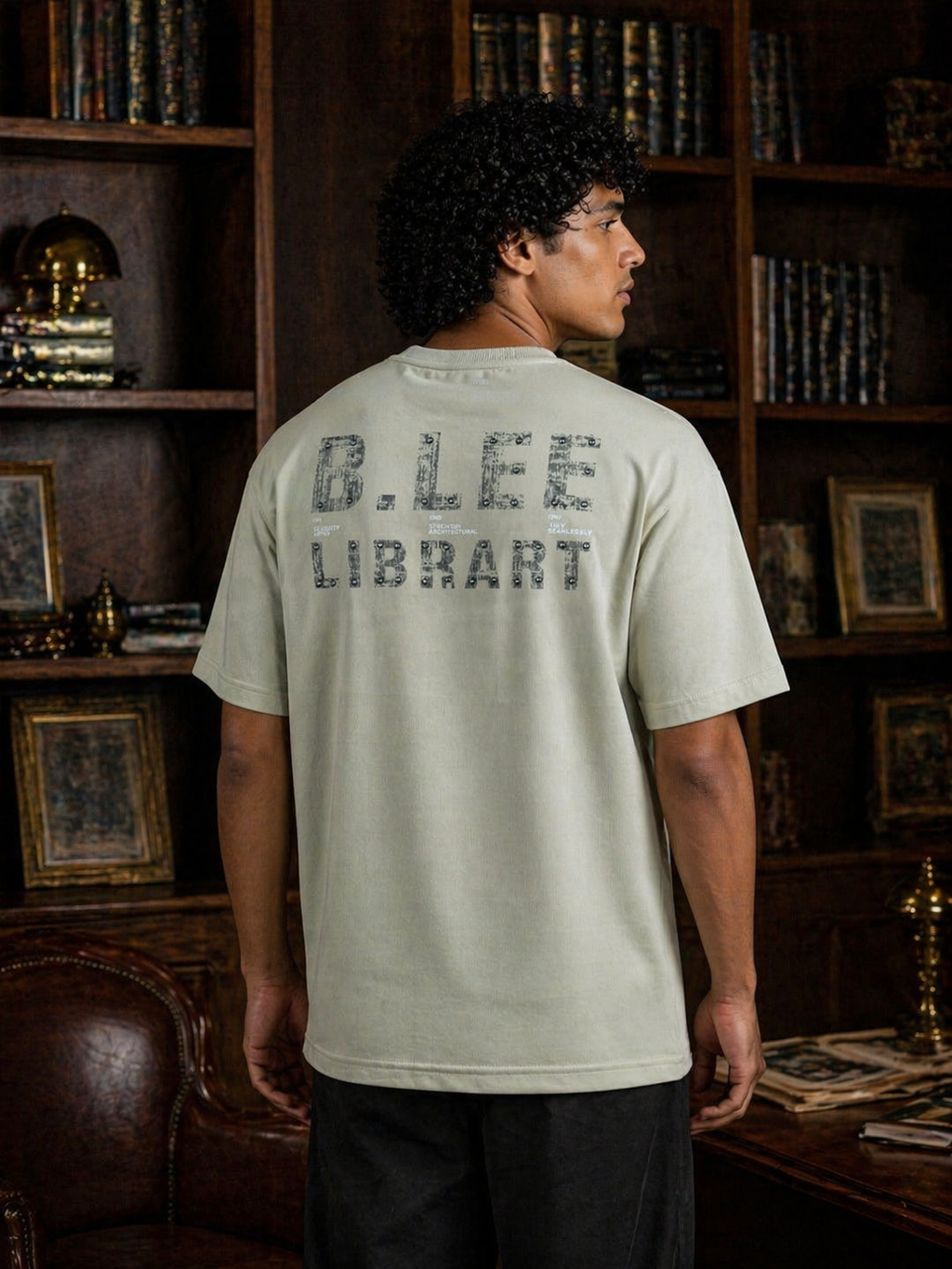 Men's HAROLD Slogan Print Oversized T-Shirt | Diamond Fine Knits | Lemon8