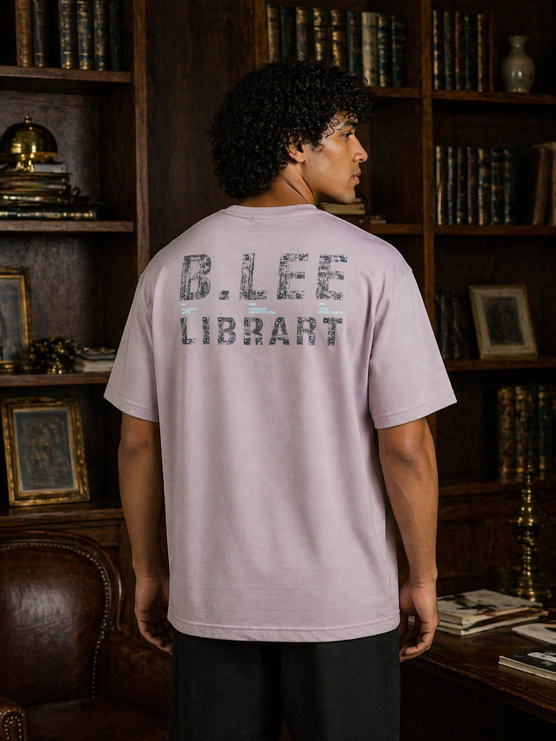 Men's HAROLD Slogan Print Oversized T-Shirt | Diamond Fine Knits | Lemon8