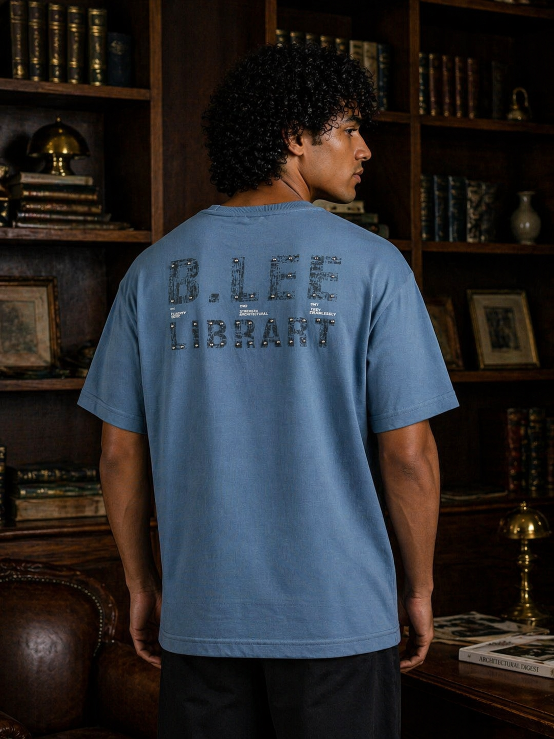 Men's HAROLD Slogan Print Oversized T-Shirt | Diamond Fine Knits | Lemon8