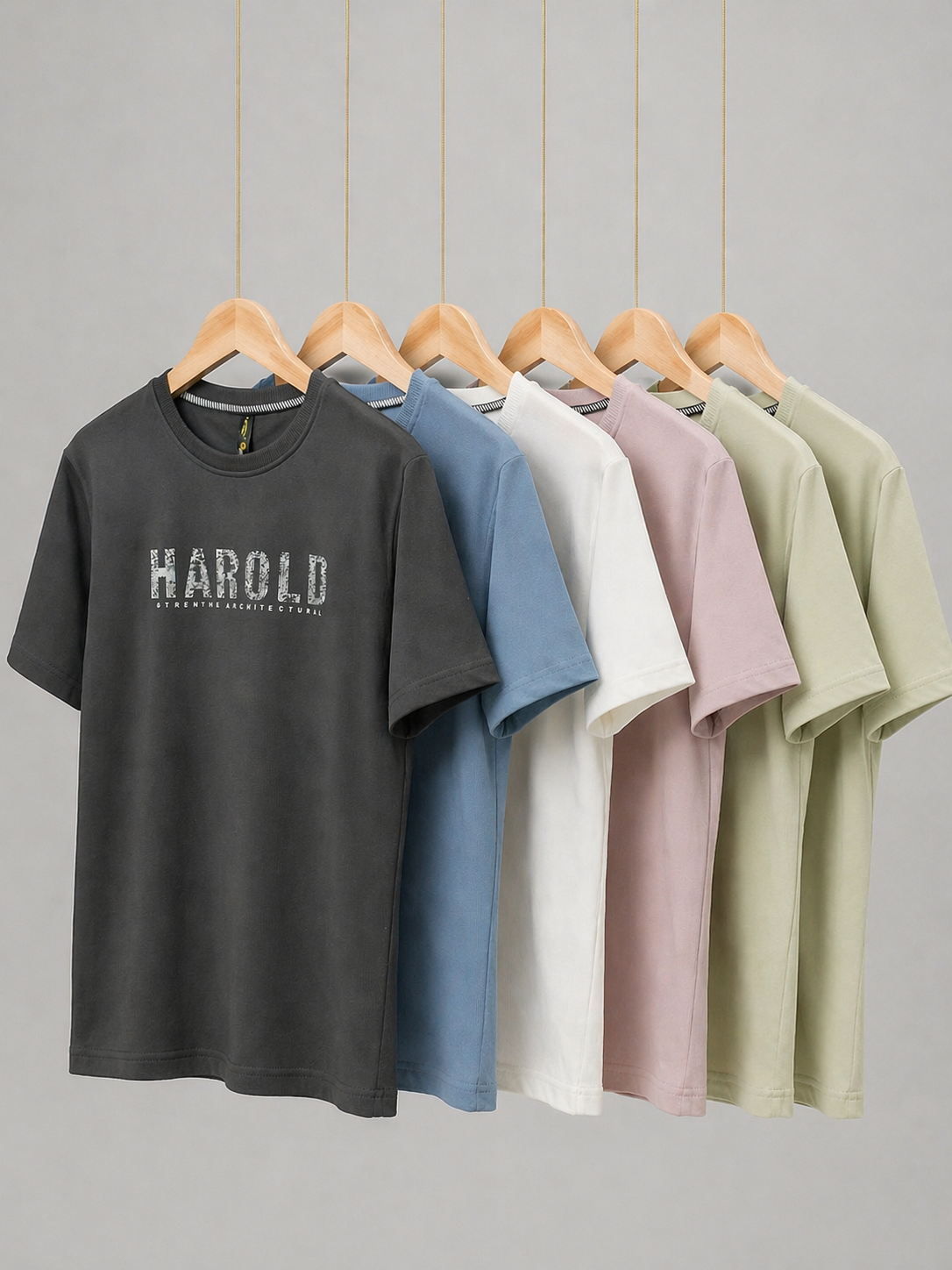 Men's HAROLD Slogan Print Oversized T-Shirt | Diamond Fine Knits | Lemon8