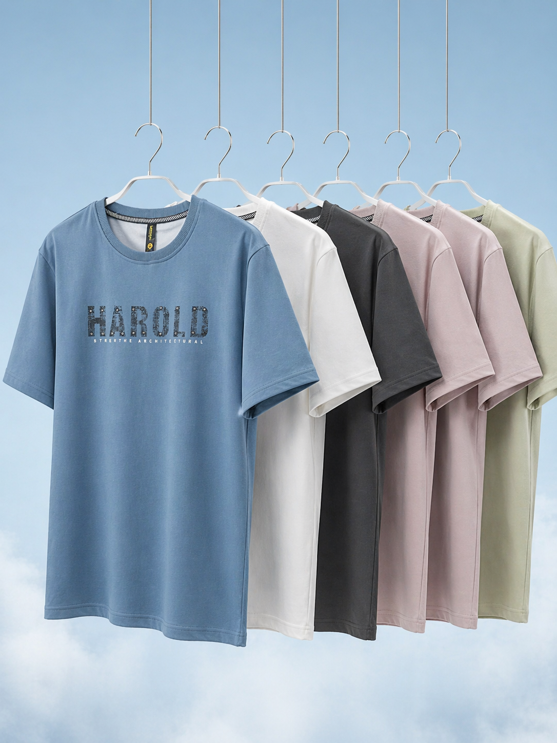 Men's HAROLD Slogan Print Oversized T-Shirt | Diamond Fine Knits | Lemon8