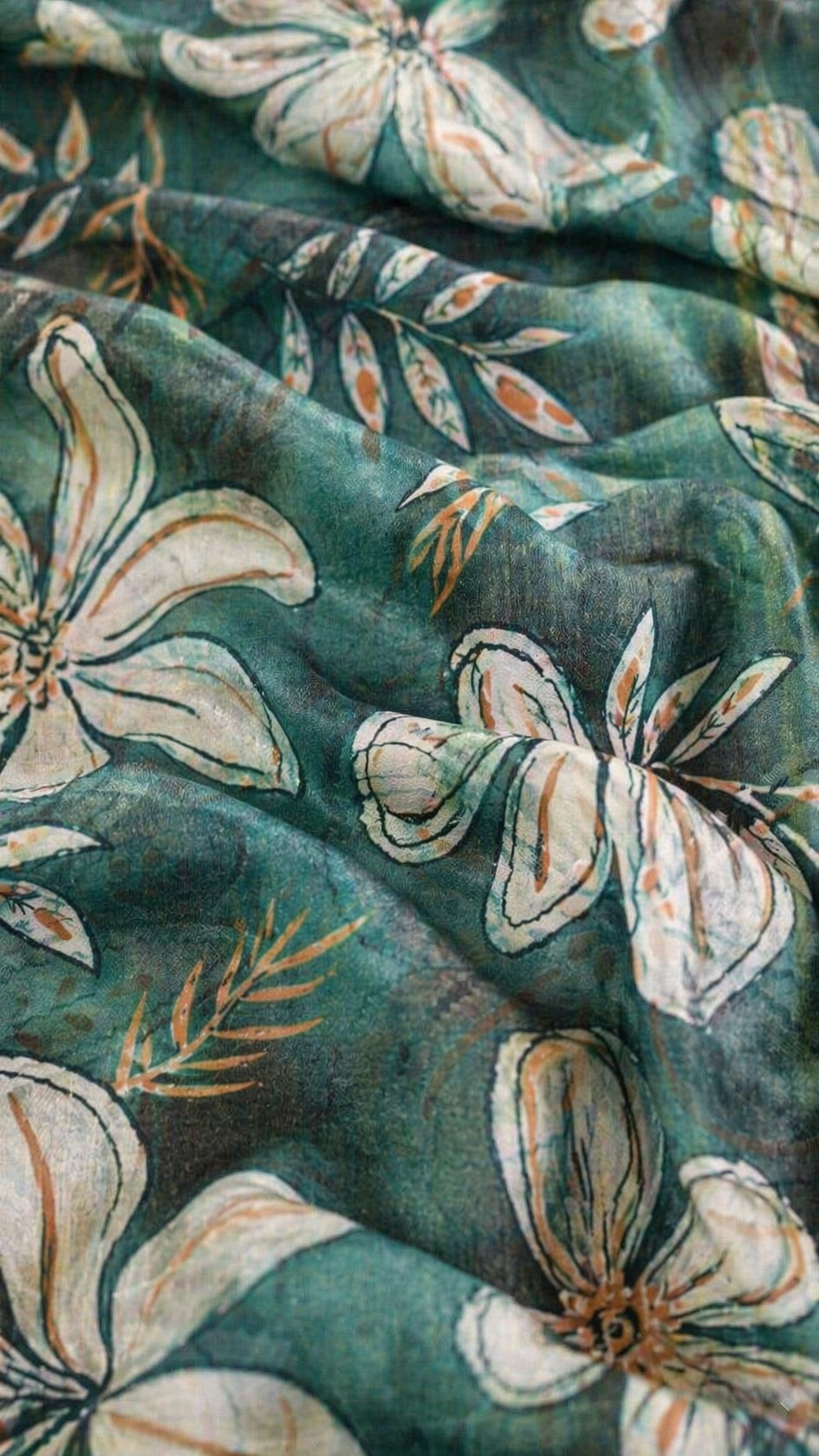 Cristal Satin Tropical Floral Sleeveless Maxi Dress for Women | Mix Size | Miss Kapachi