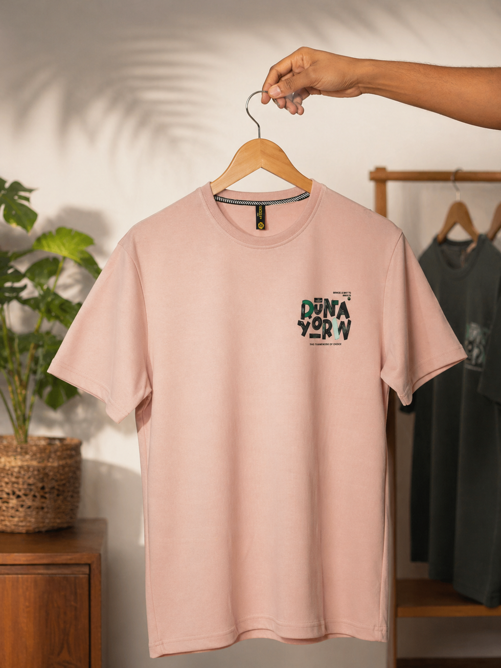 Men's Oversized Back Print Drop-Shoulder T-Shirt | Loopnet Fabric | Lemon8