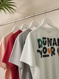 Men's Oversized Back Print Drop-Shoulder T-Shirt | Loopnet Fabric | Lemon8