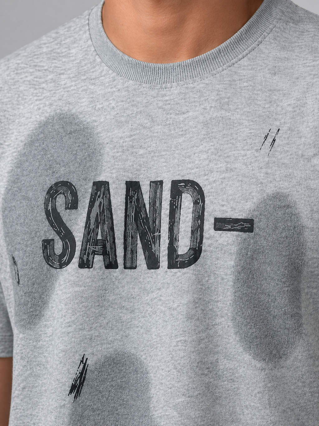Men's French Slogan Print Oversized T-Shirt | Loopnet Fabric | Lemon8