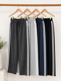Side Stripe Track Pants | Elasticated Drawstring Waist | Unisex Fit | Miss Kapachi