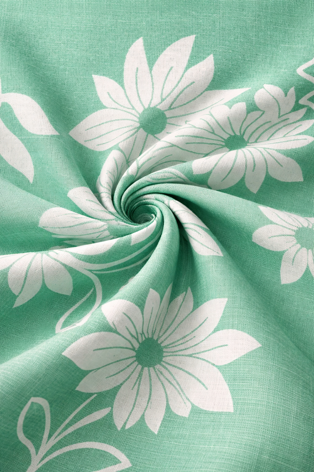 Women's Floral Print Cotton Tie-Neck Top | Kapachi