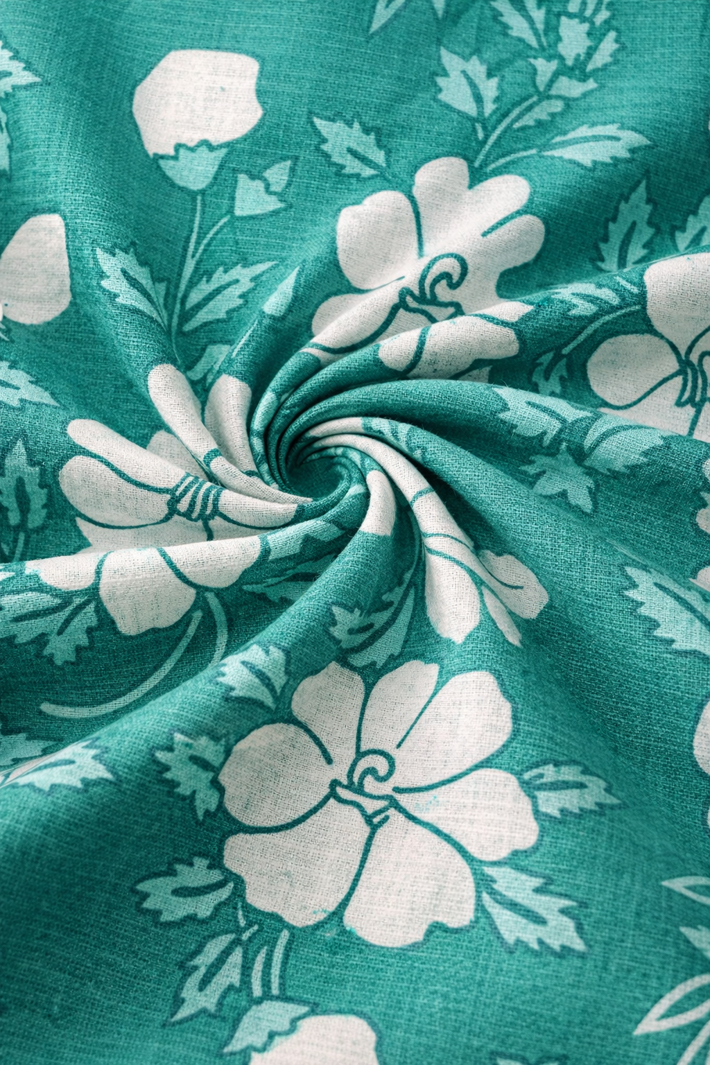Women's Floral Print Cotton Top | 3/4 Sleeve Tie-Neck Kurti Top  | Miss Kapachi
