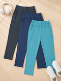 Zueric Low Waist Slim Fit Trousers | Tapered Ankle Pants | Miss Kapachi