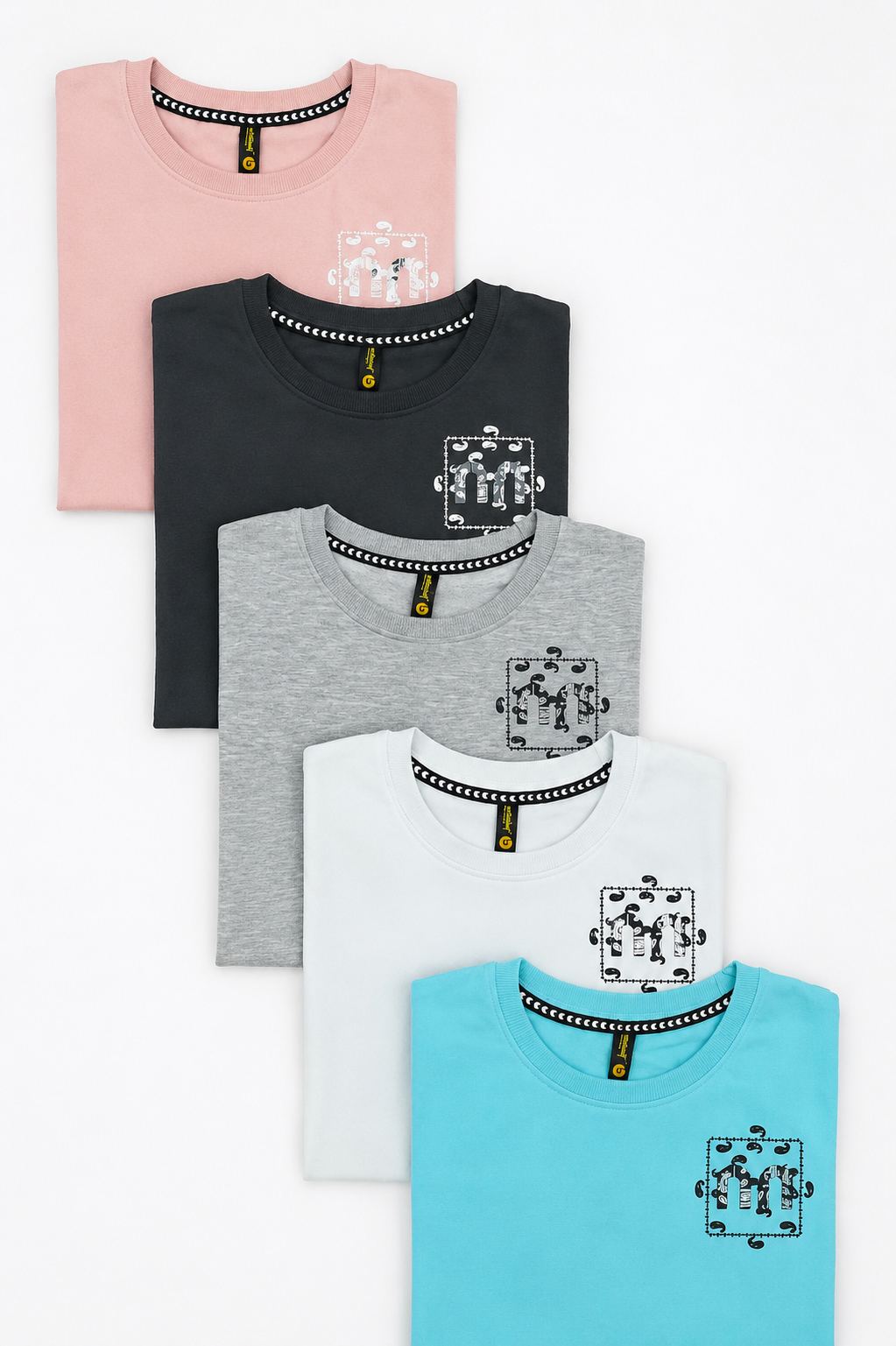 Men's Graphic Print Round Neck T-Shirt | Imported Loopnet | Lemon8