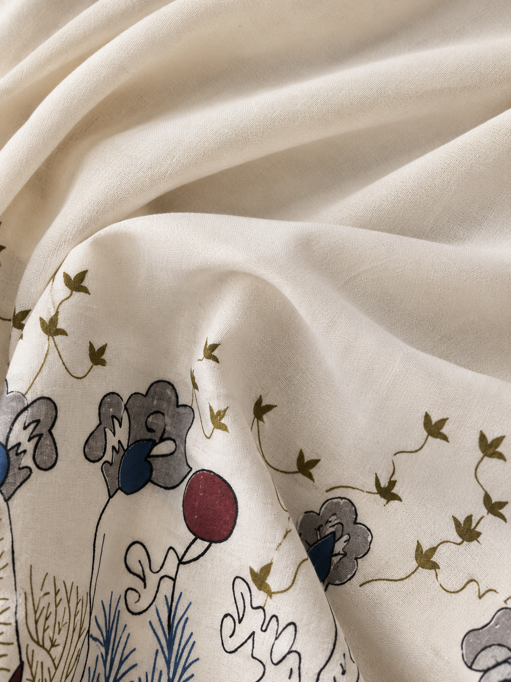 Off-White Ethnic Ivory Kalamkari Blossom Co-ord Set | Miss Kapachi
