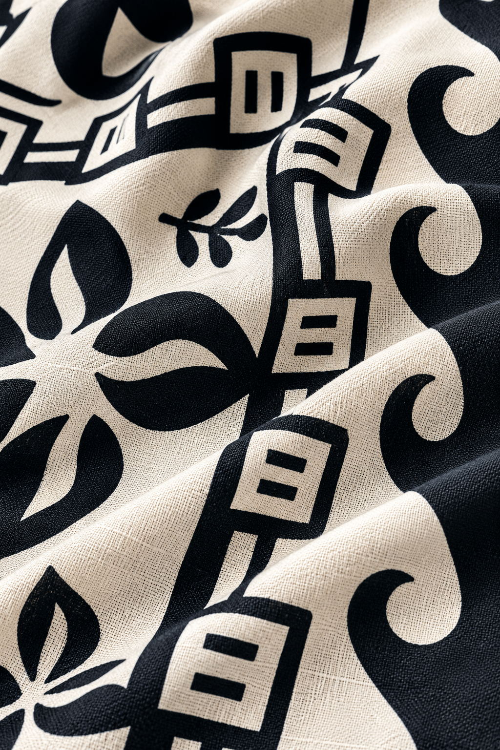 Black & White Tribal Baroque Print Ethnic Fusion Co-Ord Set | Miss Kapachi