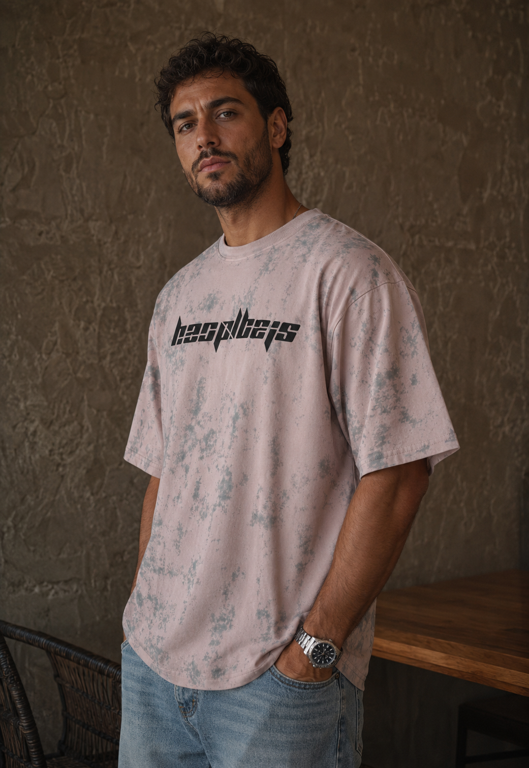 Men's Tie-Dye Graphic Print T-Shirt - Premium Cotton Casual Wear | Lemon8