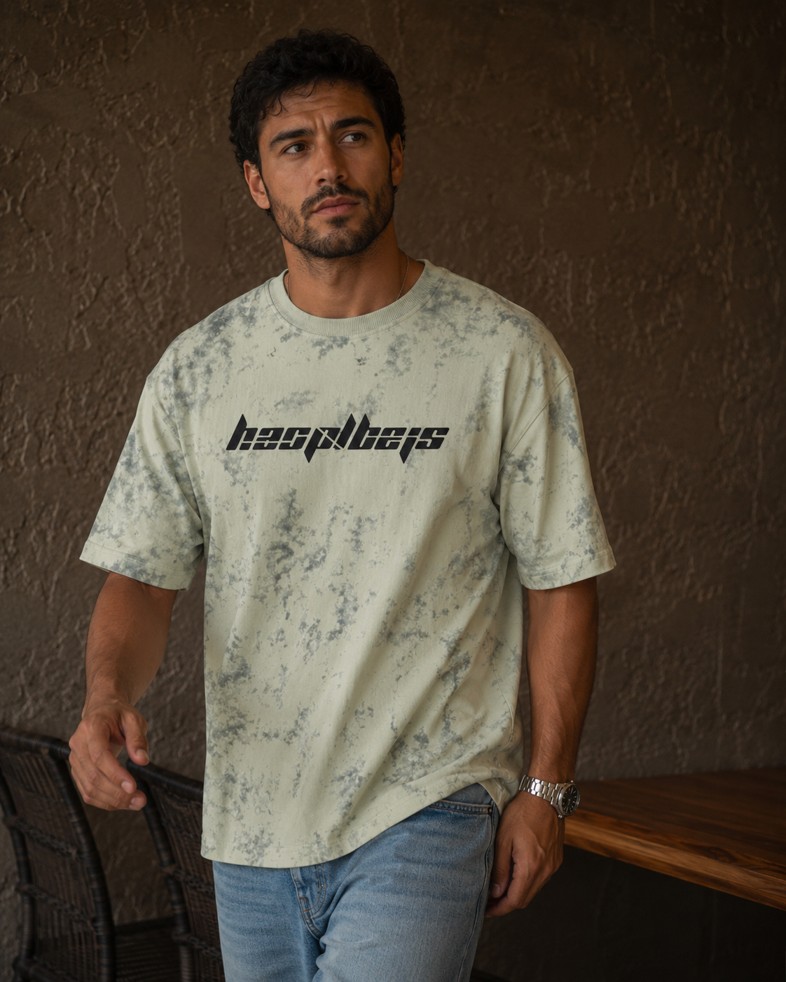 Men's Tie-Dye Graphic Print T-Shirt - Premium Cotton Casual Wear | Lemon8
