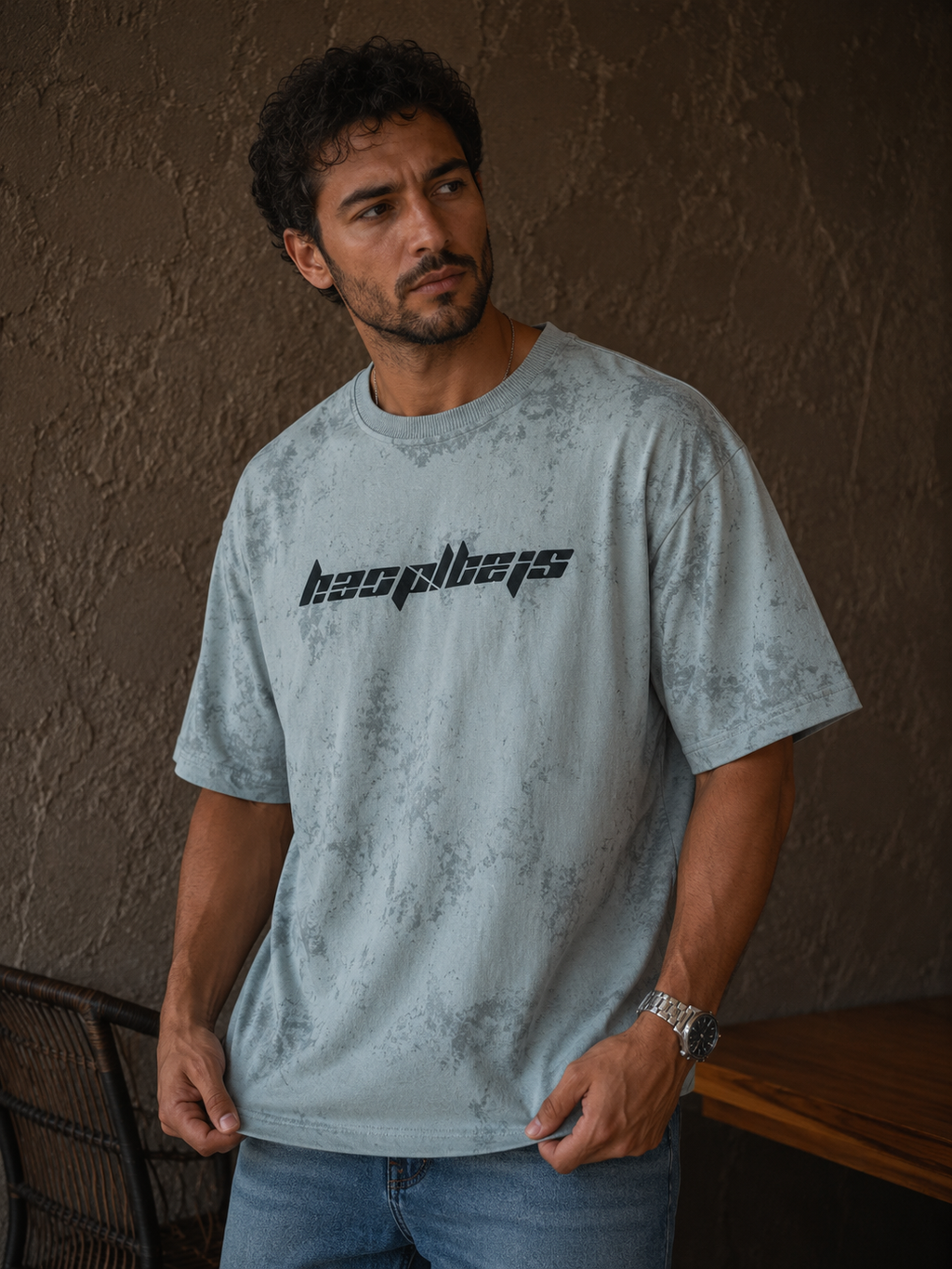 Men's Tie-Dye Graphic Print T-Shirt - Premium Cotton Casual Wear | Lemon8