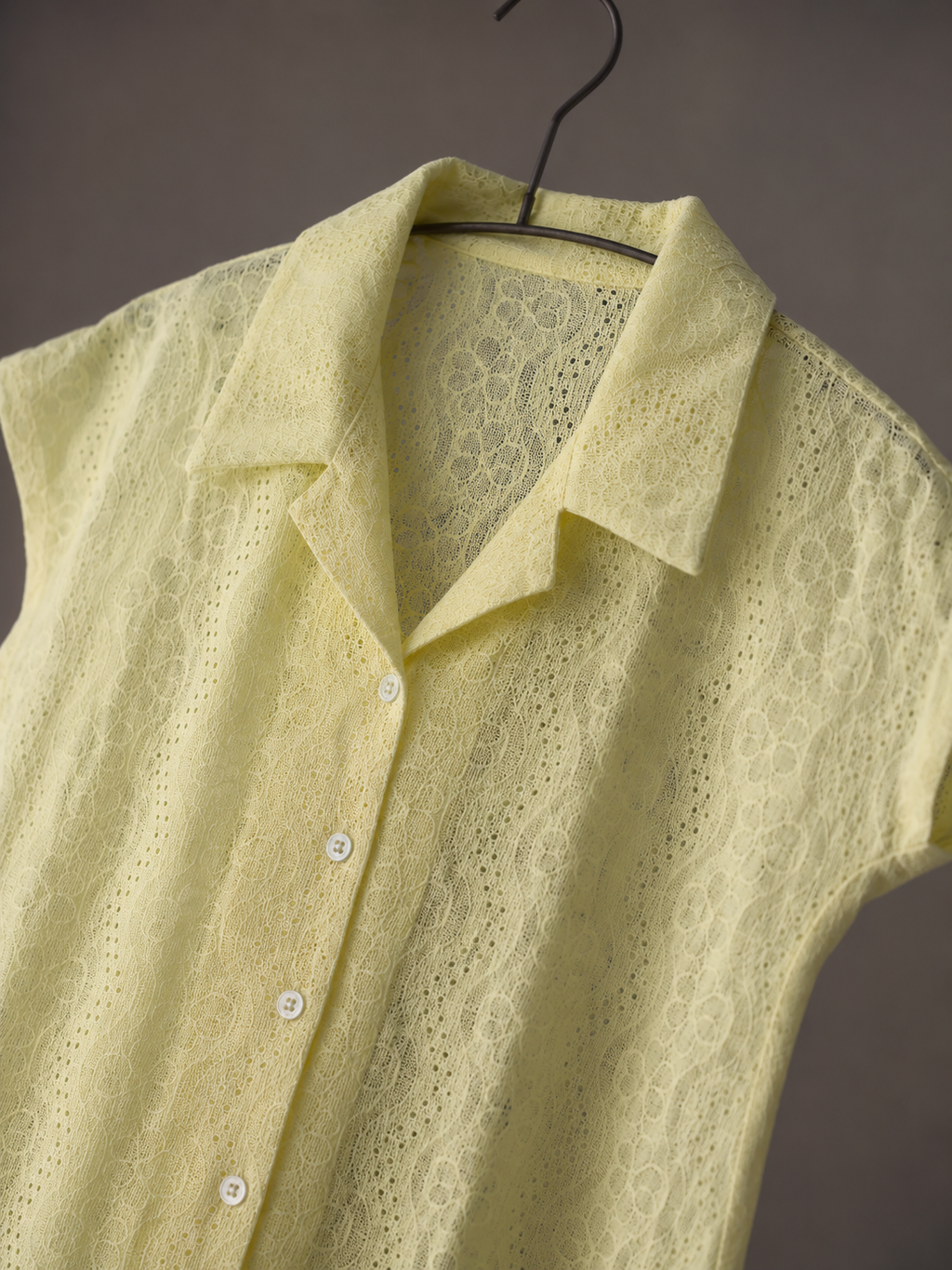 Floral Lace Button-Down Short Sleeve Shirt | Miss Kapachi