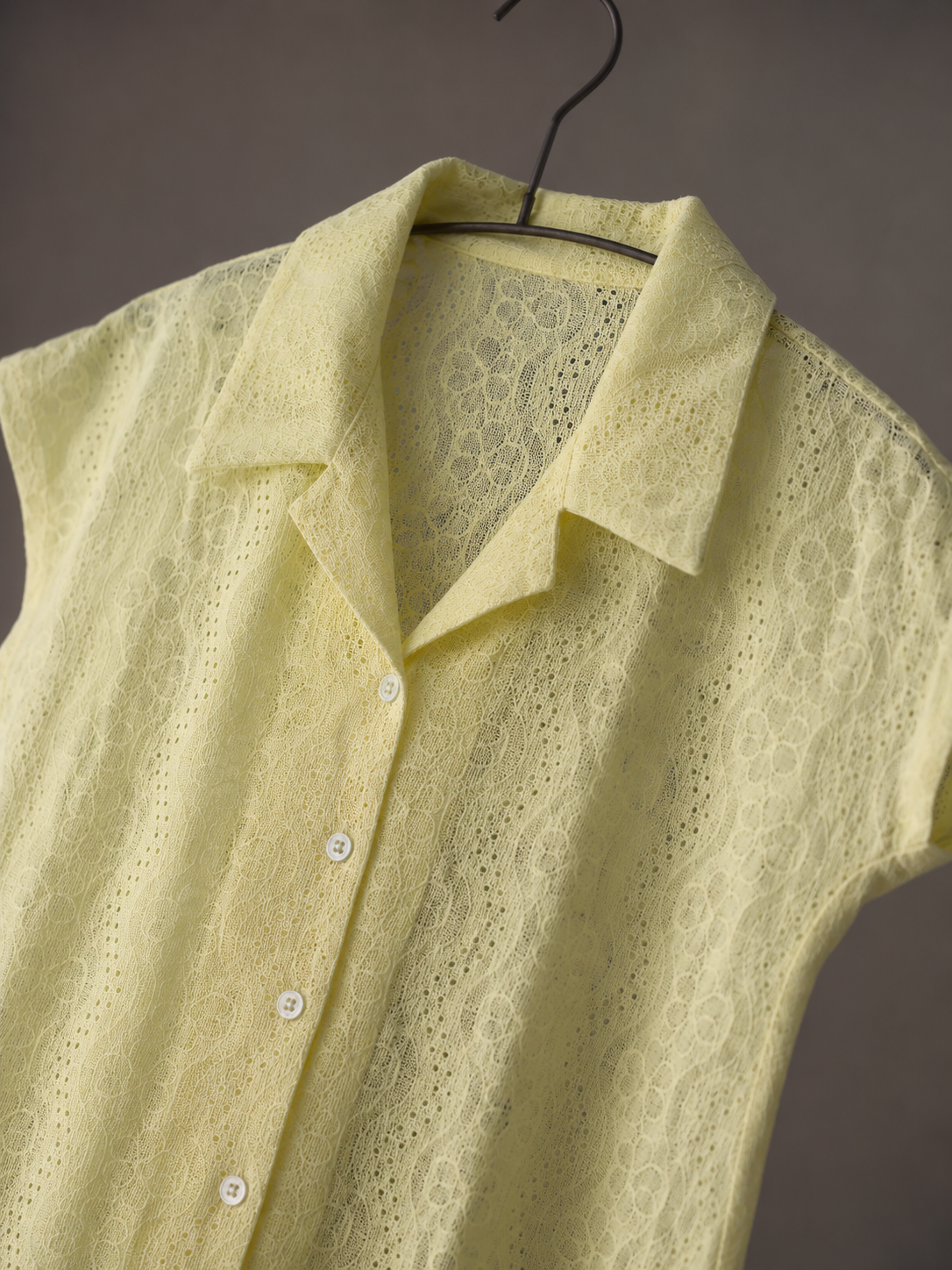Floral Lace Button-Down Short Sleeve Shirt | Miss Kapachi