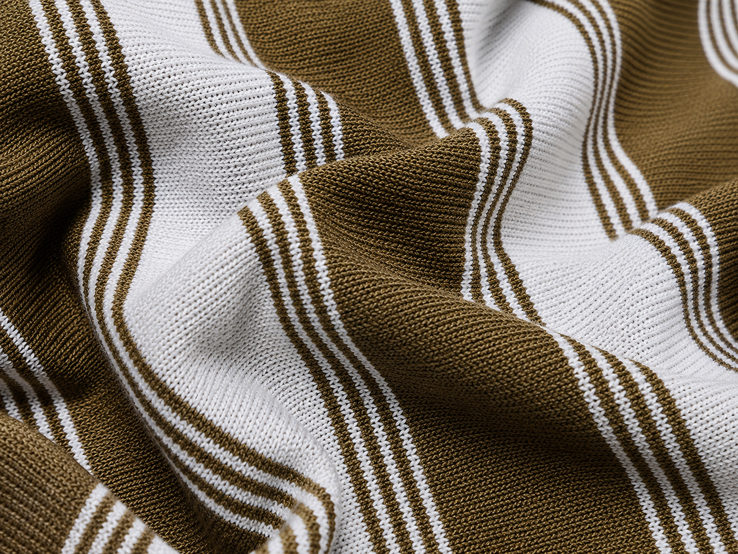 Men's Vertical Stripe Polo T-Shirt | Imported Knit Fabric | Lemon 8
