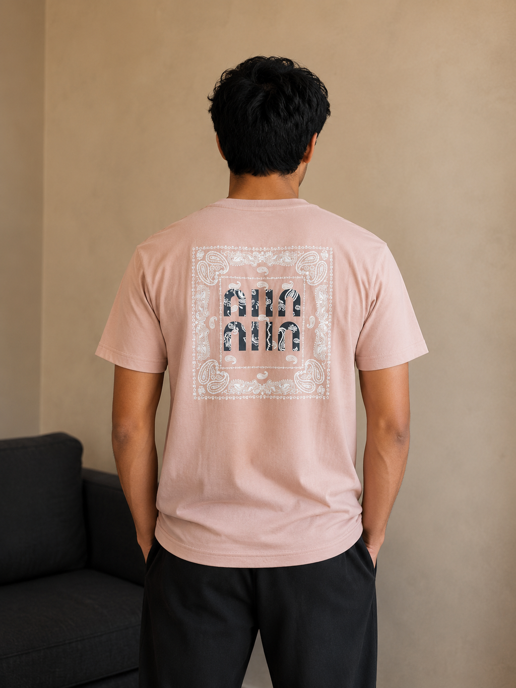 Men's Graphic Print Round Neck T-Shirt | Imported Loopnet | Lemon8