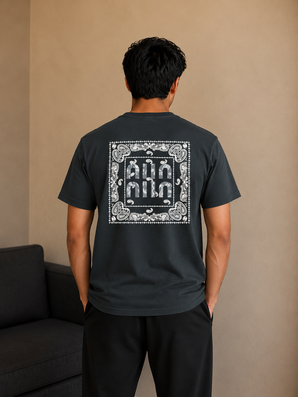 Men's Graphic Print Round Neck T-Shirt | Imported Loopnet | Lemon8