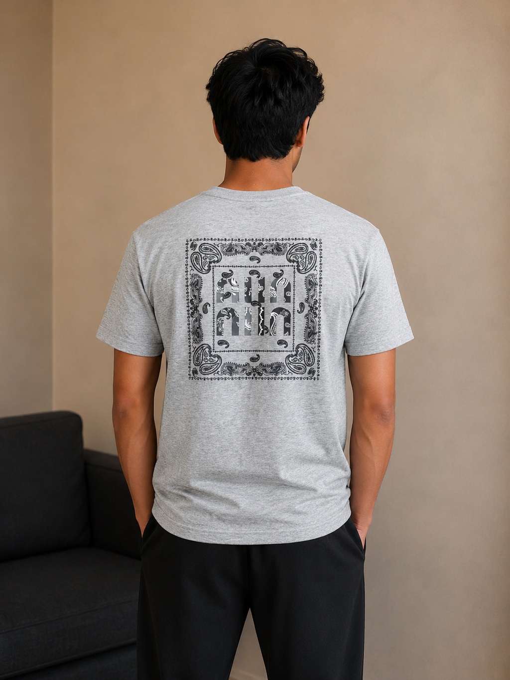 Men's Graphic Print Round Neck T-Shirt | Imported Loopnet | Lemon8