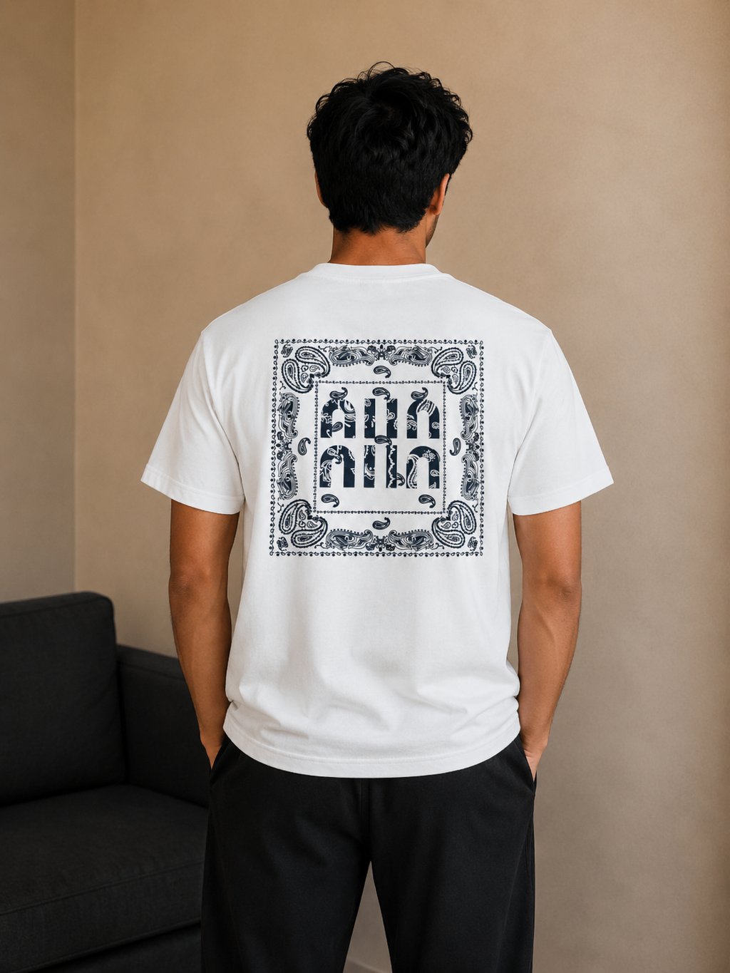 Men's Graphic Print Round Neck T-Shirt | Imported Loopnet | Lemon8