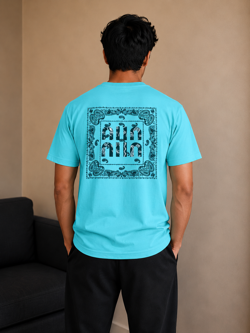 Men's Graphic Print Round Neck T-Shirt | Imported Loopnet | Lemon8