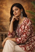 Kapachi Women's Cotton 60x60 Floral Print Short Kurti Top | M, L, XL, XXL | Miss Kapachi