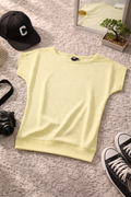 Brazil Knit Spandex T-Shirt | Four Way Stretch Women's Everyday Top | Miss Kapachi