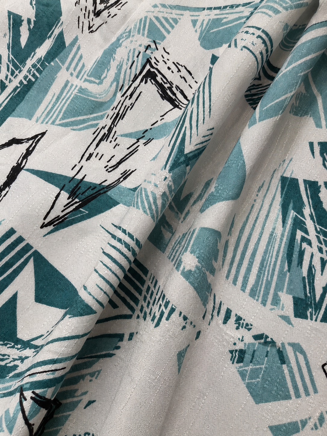 Geometric Print Spaghetti Strap Midi Dress | Imported Austin Royal Faib | Zero+1