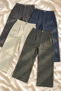 Pleated Wide-Leg Trousers with Belt Loops | Miss Kapachi